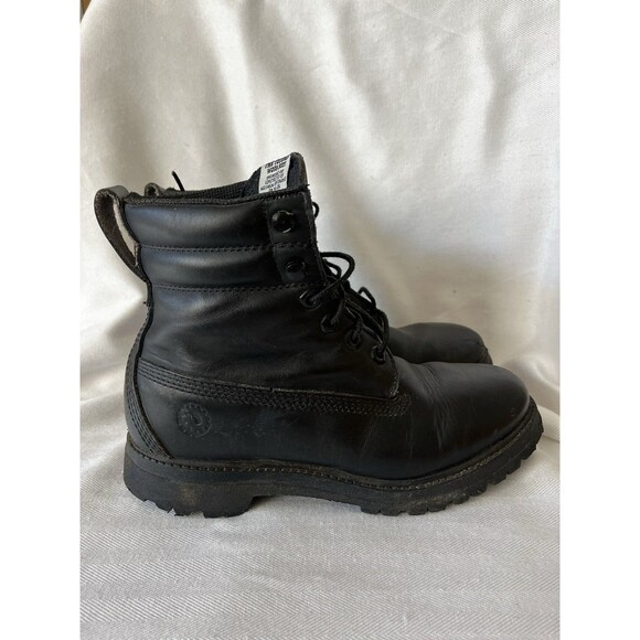 Timberland Work Boots, Women Size 6 Black Leather Lace Up, The Toughest Workboot - Picture 6 of 12